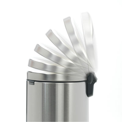 NEWICON FPP MATT STEEL PEDALLI ÇÖP KUTUSU 30L