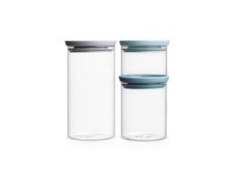 BRABANTIA - CAM SAKLAMA KAVANOZU 3LÜ SET 0.3-0.7-1.1LT