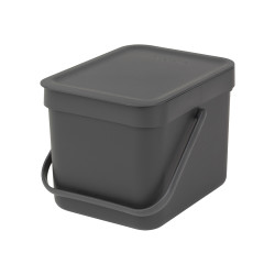 BRABANTIA - SORT&GO KOYU GRİ ÇÖP KOVASI 6L