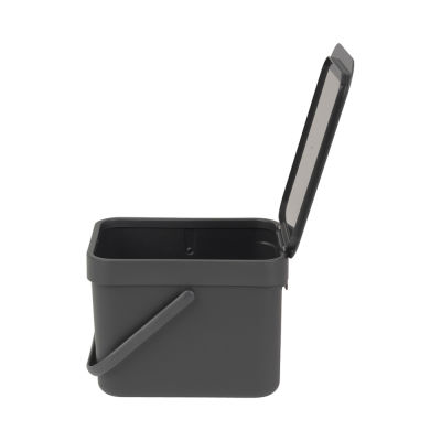 SORT&GO KOYU GRİ ÇÖP KOVASI 6L