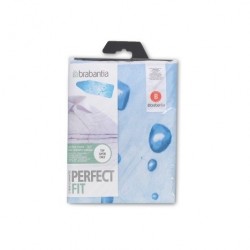 BRABANTIA - 124X38CM (B) ÜTÜ MASASI KILIFI- 2MM SÜNGERLİ- ICE WATER DESENLİ (1)