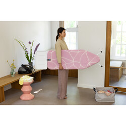 BRABANTIA - 124X45CM (C) BUHAR KAZANI STANDLI LILAC WAVES DESENLİ ÜTÜ MASASI - SSUH (1)