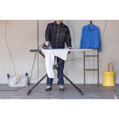 135X45CM (D) DENIM GREY ÇİFT YÖNLÜ BUHAR VE ÜTÜ MASASI - HRPZ