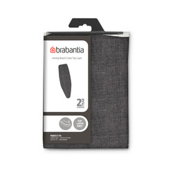 BRABANTIA - 135X45CM (D) ÜTÜ MASASI KILIFI-DENIM BLACK-2MM SÜNGERLİ (1)