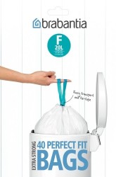 BRABANTIA - WHITE ÇÖP POŞETİ 40 LI 20L (KOD F) (1)