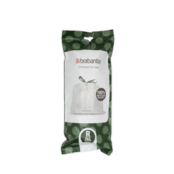 BRABANTIA - 36L BEYAZ ÇÖP POŞETİ 20Lİ (KOD R)