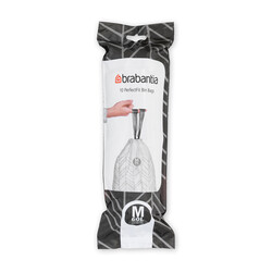 BRABANTIA - 60L BEYAZ ÇÖP POŞETİ 10LU (KOD M)