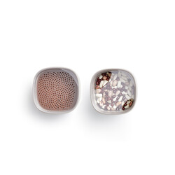 LEKUE BEJ 3 PARÇA FLIP SAKLAMA KABI SETİ - Thumbnail