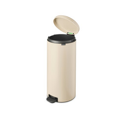  NEWICON SOFT BEIGE PEDALLI ÇÖP KUTUSU 30L - Thumbnail