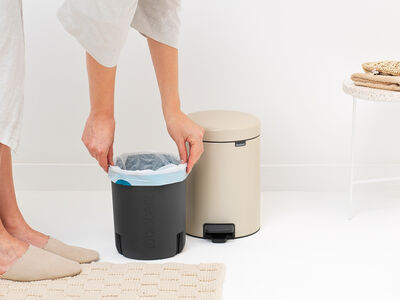  NEWICON SOFT BEIGE PEDALLI ÇÖP KUTUSU 5L