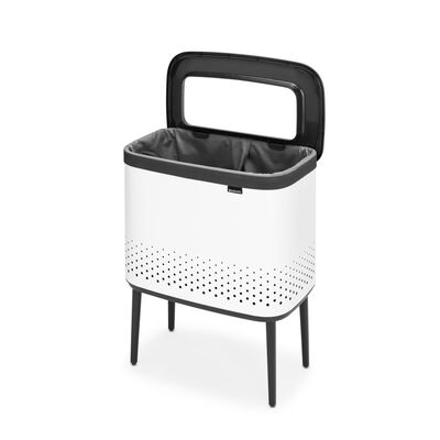 BO BEYAZ PLASTİK KAPAKLI ÇAMAŞIR SEPETİ 60L