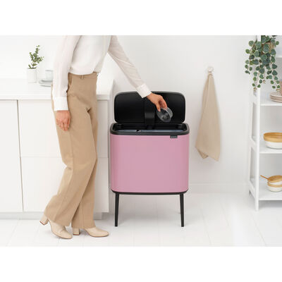 BO LILAC PINK DOKUNMATİK ÇÖP KUTUSU 11+23L