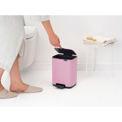BO LILAC PINK PEDALLI ÇÖP KUTUSU 4L - Thumbnail