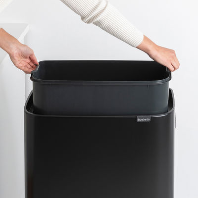 BO MATT BLACK HI DOKUNMATİK ÇÖP KUTUSU 60L