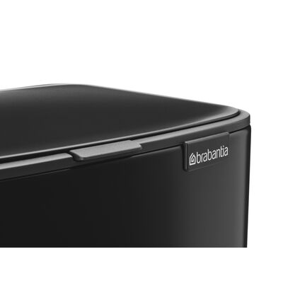 BO MATT BLACK PEDALLI ÇÖP KUTUSU 12L