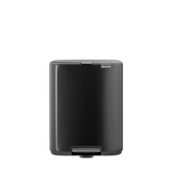 BRABANTIA - BO MATT BLACK PEDALLI ÇÖP KUTUSU 12L