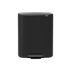 BRABANTIA - BO MATT BLACK PEDALLI ÇÖP KUTUSU 2X30L