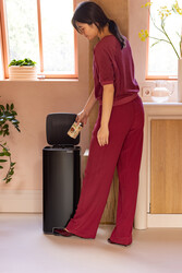 BO MATT BLACK PEDALLI ÇÖP KUTUSU 30L - Thumbnail