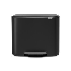 BRABANTIA - BO MATT BLACK PEDALLI ÇÖP KUTUSU 3X11L