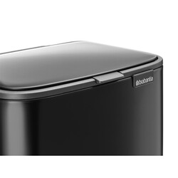 BRABANTIA - BO MATT BLACK PEDALLI ÇÖP KUTUSU 4L (1)