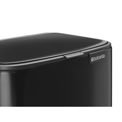 BO MATT BLACK PEDALLI ÇÖP KUTUSU 7L - Thumbnail