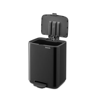 BO MATT BLACK PEDALLI ÇÖP KUTUSU 7L