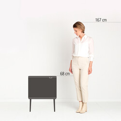 BO METALLIC GOLD DOKUNMATİK ÇÖP KUTUSU 36L - Thumbnail