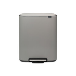 BRABANTIA - BO MINERAL CONCRETE GREY PEDALLI ÇÖP KUTUSU 60L
