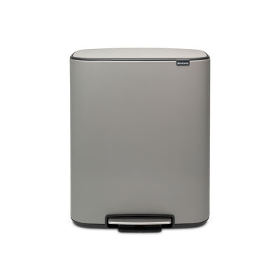 BO MINERAL CONCRETE GREY PEDALLI ÇÖP KUTUSU 60L