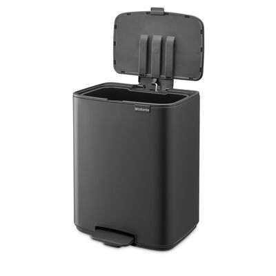 BO MINERAL INFINITE GREY PEDALLI ÇÖP KUTUSU 12L