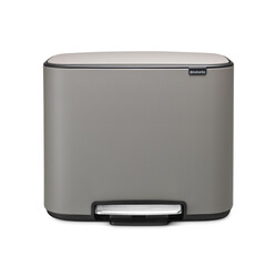 BRABANTIA - BO MINERAL CONCRETE GREY PEDALLI ÇÖP KUTUSU 36L