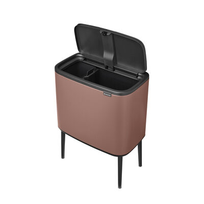 BO SATIN TAUPE DOKUNMATİK ÇÖP KUTUSU 11+23L