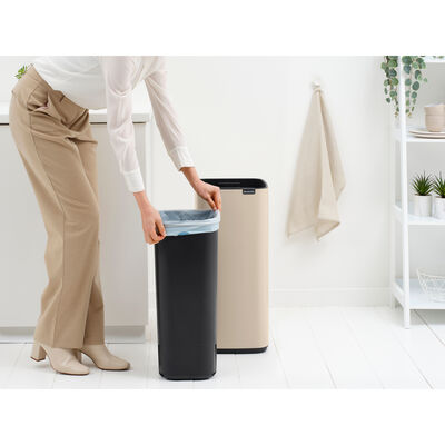BO SOFT BEIGE DOKUNMATİK ÇÖP KUTUSU 30L