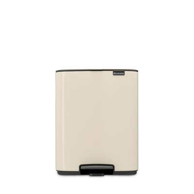 BO SOFT BEIGE PEDALLI ÇÖP KUTUSU 12L