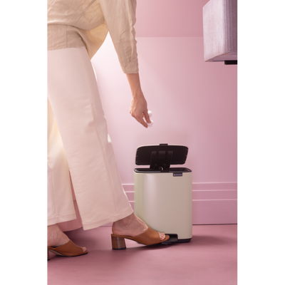 BO SOFT BEIGE PEDALLI ÇÖP KUTUSU 7L