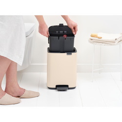 BRABANTIA - BO SOFT BEIGE PEDALLI ÇÖP KUTUSU 7L (1)