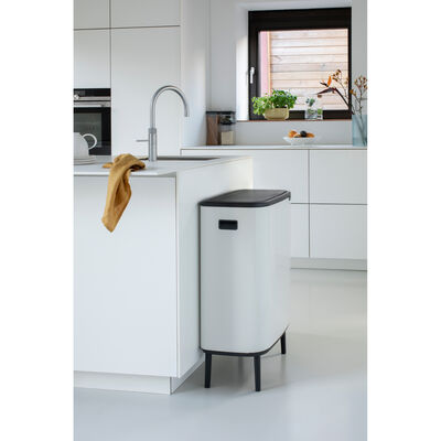 BO WHITE HI DOKUNMATİK ÇÖP KUTUSU 2X30L