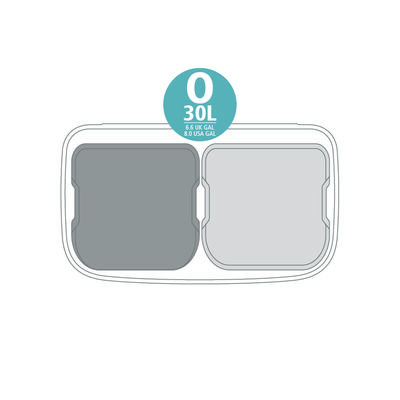BO WHITE HI DOKUNMATİK ÇÖP KUTUSU 2X30L