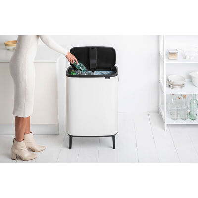 BO WHITE HI DOKUNMATİK ÇÖP KUTUSU 2X30L