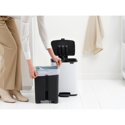 BO WHITE PEDALLI ÇÖP KUTUSU 12L - Thumbnail