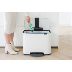 BRABANTIA - BO WHITE PEDALLI ÇÖP KUTUSU 36L (1)