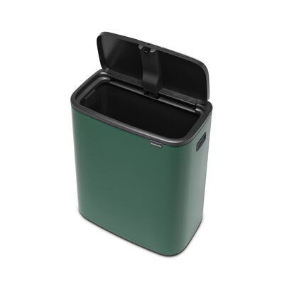 BO YEŞİL DOKUNMATİK ÇÖP KUTUSU 60L(PLASTİK İÇ KOVALI)