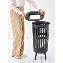 BRABANTIA - COLLECT-IT HI BLACK PLASTİK ÇAMAŞIR SEPETİ 55L (1)