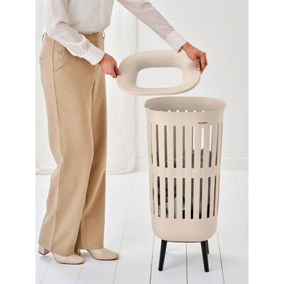 COLLECT-IT HI SOFT BEIGE PLASTİK ÇAMAŞIR SEPETİ 55L
