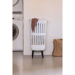 BRABANTIA - COLLECT-IT HI WHITE PLASTİK ÇAMAŞIR SEPETİ 55L (1)
