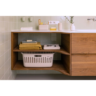 COLLECT-IT SOFT BEIGE PLASTİK ÇAMAŞIR SEPETİ 40L