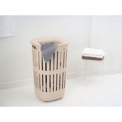 COLLECT-IT SOFT BEIGE PLASTİK ÇAMAŞIR SEPETİ 55L