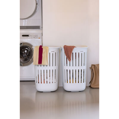 COLLECT-IT WHITE PLASTİK ÇAMAŞIR SEPETİ 55L