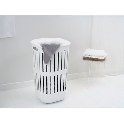 COLLECT-IT WHITE PLASTİK ÇAMAŞIR SEPETİ 55L