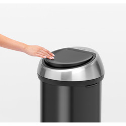 MATT BLACK DOKUNMATİK ÇÖP KUTUSU 60L - Thumbnail